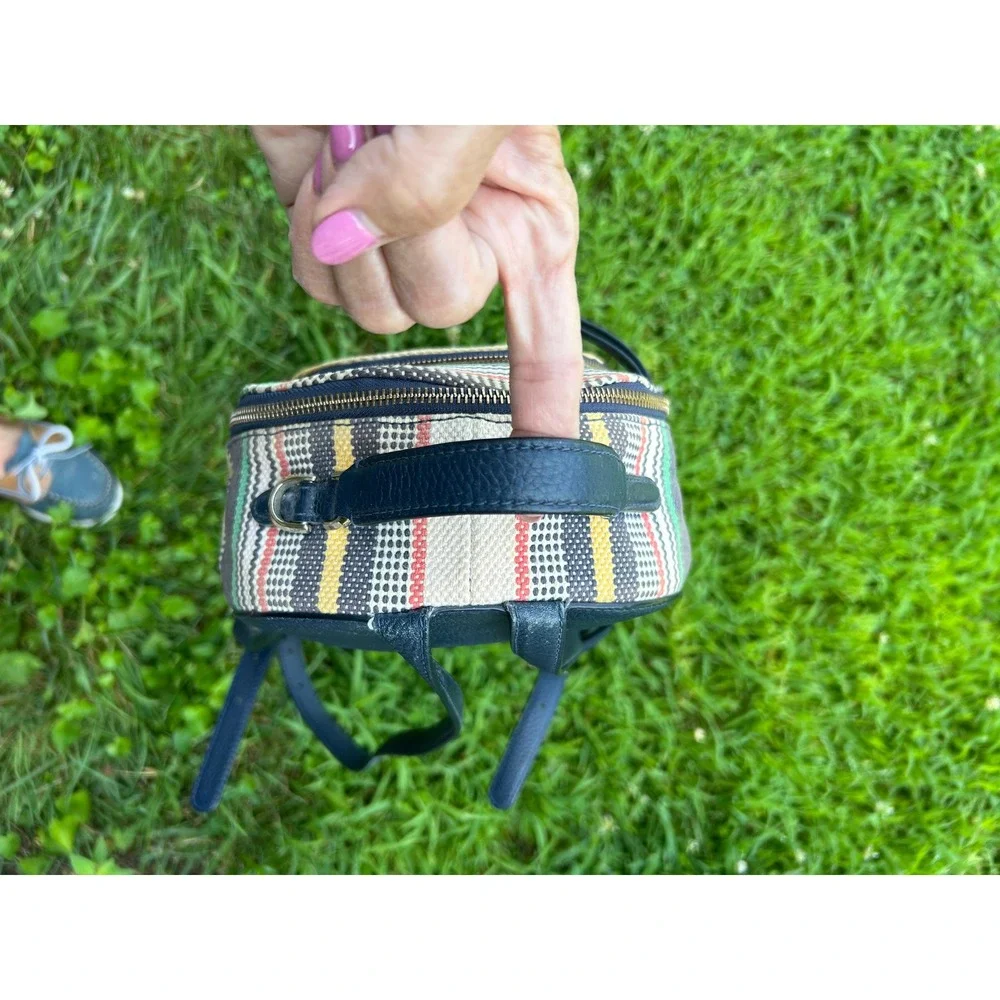 Kate Spade Jackson Boardwalk Stripe Small Backpack WKRU6866 Woven Bag College